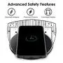 GLOUE Wireless Charger, 10W Qi-Guaranteed Wireless Charging Compatible with iPhone Xs Max/XS/XR/X/8/8 Plus, Compatible with Galaxy S9/S9+/S8/S8+/Note 8, 5W for All Qi-Enabled Phones(No AC Adapter)