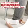 XFasten Waterproof Patch and Seal Tape, White, 4 Inches x 10 Feet, Water Barrier Tape for Stop Leak Repair on Pipes, Chimney, Roof, Boat, and HVAC