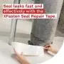 XFasten Waterproof Patch and Seal Tape, White, 4 Inches x 10 Feet, Water Barrier Tape for Stop Leak Repair on Pipes, Chimney, Roof, Boat, and HVAC