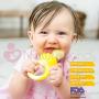 NatureBond Baby Food Feeder/Fruit Feeder Pacifier (2 Pack) - Infant Teething Toy Teether in Appetite Stimulating Colors | Bonus Includes All Sizes Silicone Sacs (Peach Pink and Lemonade Yellow)