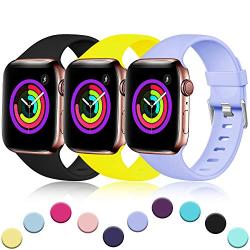 Haveda Sport Bands Compatible for Apple 4 Watch 40mm 44mm Series 4 Series 5, iWatch Bands 38mm 42mm Womens, Waterproof Wrist Band for iWatch, Apple Watch Series 3, Series 2/1 Man Small Large