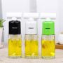OUNONA 170ml Oil Sprayer - Portable Oil Spray Bottle Vinegar Glass Spraying Bottle Glass Kitchenware for Cooking/BBQ (White)