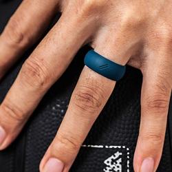 ThunderFit Silicone Wedding Ring for Men, Rubber Wedding Band - 8.7mm Wide