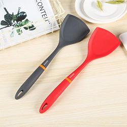 FOREVER-YOU Non-Stick pan Silicone Spatula Home Kitchen stir-Fry kitchenware not Hurt Pot, Black