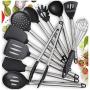 Home Hero 11 Silicone Cooking Utensils Kitchen Utensil Set - Stainless Steel Silicone Kitchen Utensils Set - Silicone Utensil Set Spatula Set - Silicone Utensils Cooking Utensil Set - Kitchen Tools