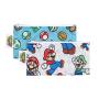 Bumkins Nintendo Super Mario Snack Bags, Reusable, Washable, Food Safe, BPA Free - Mario & Luigi, Pack of 2