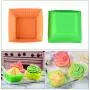 Silicone Baking Cups Cupcake Liners - 48Pcs Reusable Silicone Molds Including Round, Rectanguar, Square, Flower BPA Free Food Grade Silicone