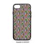 SCOCICI Non-Slip Drop Protection Smart Cell Phone Case Geometric Pattern with Inner and Outer Square Shaped Figures Artful Graphic Print Compatible with iPhone 7