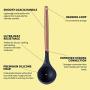 Silicone Cookware Set, 11 Non-Stick Heat-Resistant Silicone Kitchenware, Wooden Handles, Best Kitchen Tool Gadgets, Suitable for Cooking