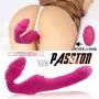 Woman Strapless Vibe Double Silicone Toy Adult 9 Speed Tshirt