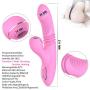 Yunzong Wireless 7 Frequency Thrusting&Sucking Toys Waterproof Rechargeable Handheld Massager Wand with Heating Function,Powerful But Quiet,Medical Silicone
