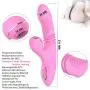 Yunzong Wireless 7 Frequency Thrusting&Sucking Toys Waterproof Rechargeable Handheld Massager Wand with Heating Function,Powerful But Quiet,Medical Silicone