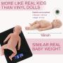 Vollence 18 inch Reborn Full Silicone Baby Doll,Not Vinyl Material Dolls,Real Full Body Silicone Baby Dolls,Realistic Baby Dolls That Look Real, Handmade Lifelike Silicone Baby Doll - Girl