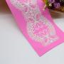 AK ART KITCHENWARE Lace Fondant Butterfly Mat Wedding Damask Silicone Cake Lace Mold Color Pink LFM-43