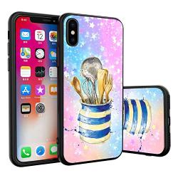 Glossy Cell Phone Case Fit for iPhone X (2017) or iPhone 10 (2017) or iPhone Xs (2018) [5.8 Version] Kitchenware