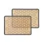 2 Pcs Silicone Cooking Mat Set - Washable Reusable Tray Liner Kitchenware Baking Dough Tools Non-Stick Non-Slip Grey
