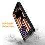 Google Pixel Case with American Flag Pattern Whimsical Design Bumper Black Soft TPU and PC Protection Anti-Slippery &Fingerprint Case for Google Pixel