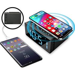 ModernHomeMaker Wireless Charging Radio Alarm Clock Wireless Speakers