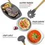 SHUHAO Silicone Cookware Set, 8 Non-Stick Heat-Resistant Silicone Kitchenware, Wooden Handles, Best Kitchen Tool Gadgets, Suitable for Cooking