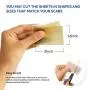 Puriderma Medical Silicone Scar Removal Sheets [Set of 5] - Fast & Effective on Keloid, Surgery, Burn, Acne, C-Section Scars