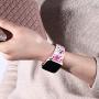 EXCHAR Compatible with Apple Watch Band Floral 38mm 40mm 42mm 44mm Silicone Replacement Wristbands for iWatch Series 5/4/3/2/1 for Women with Cute and Fadeless Pattern Printings