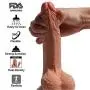 Slim Beginner Toy (Skin, 7 inch) is Perfect for First-Time Users Play - Made of Body Safe Silicone