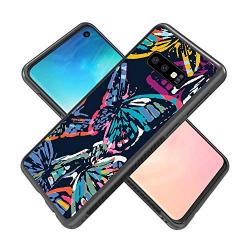 Samsung Galaxy S10e Case,Flexible Soft TPU Cover Shell,Slim Silicone Black Rubber Non-Slip Durable Design Protective Phone Case for Samsung Galaxy S10e -Butterfly