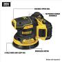 DEWALT DCW210B 20V MAX Brushless Orbital Sander (Tool Only)