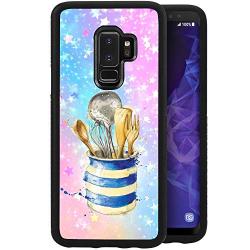Samsung Galaxy S9 Case, Kitchenware Shock-Absorption TPU Rubber Bumper Samsung Galaxy S9 Case, Ultra Thin Slim Protective Cover for Samsung Galaxy S9-Black