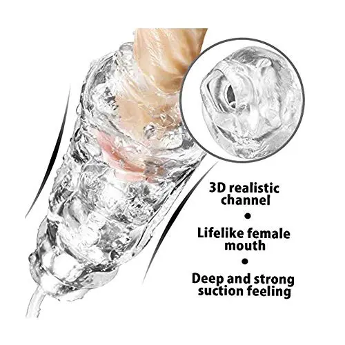 YOSTTST Adullt Toy for Man Pleasure Automatical Strong Sucking Product Funny Handsfree Male Cup Silicone Human Deep Inverted Throat Aircraft Mens Toys Device,Aǐrcraft Cùp Men Intǐmate