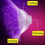 JIELUO Rechargeable Ni-pple Massager Breast Chest Stimulator Enhancer Toys Women ，with Retail Box 10 Speed ?ípplè Modes Electric Pump Sucker