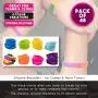 Silicone Bracelet - 48-Pack Blank Rubber Wristbands for Sports Teams, Games, Kids Play, Party Favors, 8 Colors, Circumference: 8.1 Inches, Width: 0.4 Inches
