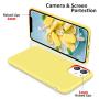 SURPHY Silicone Case Compatible with iPhone 11 Case 6.1 inch, Liquid Silicone Full Body Thickening Design Phone Case (with Microfiber Lining) for iPhone 11 6.1 2019, Yellow