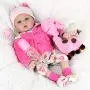 CHAREX Realistic Reborn Baby Dolls, Lifelike Silicone Baby Dolls, Weighted Newborn Dolls with Giraffe Gift for Ages 3+