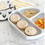 Bumkins Silicone Grip Dish, Suction Plate, Divided Plate, Baby Toddler Plate, BPA Free, Microwave Dishwasher Safe ? Marbled
