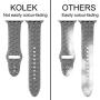 KOLEK Floral Bands Compatible with Apple Watch 42mm 44mm, Silicone Fadeless Pattern Printed Replacement Bands for iWatch Series 4 3 2 1, Cloud, M, L