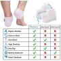 Plantar Fasciitis Inserts Pads,Gel Heel Cushion,Silicone Heel Protectors,Heel Guards and Heel Cups Great for Plantar Fasciitis,Cracked Heels, Achilles Tendinitis & Heel Sore, for Women & Men.