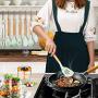Kitchenware Set Silicone Cookware Safety Food Grade Premium Wood Handle Green