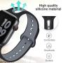OriBear Compatible with Apple Watch Band 40mm 44mm 38mm 42mm, Breathable Soft Silicone Replacement Sport Bands for iWatch Series 5/4/3/2/1 for Women Men Girl Boy