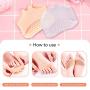 4 Pairs Metatarsal Pads, Ball of Foot Cushions Reusable Breathable and Soft Gel Forefoot Pads Foot Sleeve Pads for Men and Women to Dance,Running,Work,Mortons Neuroma,Relief Pain and Prevent Pain
