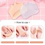 4 Pairs Metatarsal Pads, Ball of Foot Cushions Reusable Breathable and Soft Gel Forefoot Pads Foot Sleeve Pads for Men and Women to Dance,Running,Work,Mortons Neuroma,Relief Pain and Prevent Pain