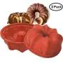 Silicone Bundt Cake Fluted Pans Nonstick Flower Baking Flexible Molds
