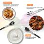 Silicone Cooking Utensil Set 14 Pcs, Uarter Kitchen Utensils Cooking Utensils Set, Non-stick Heat Resistant Silicone Cookware with Stainless Steel Handle - Black