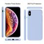 Miracase Liquid Silicone Case Compatible with iPhone Xs (2018)/ iPhone X(2017) 5.8 inch, Gel Rubber Full Body Protection Shockproof Cover Case Drop Protection Case (Clove Purple)