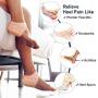 Povihome Heel Cushions Protectors, Plantar Fasciitis Inserts (1/5 Thick), Silicone Heel Pads for Cracked, Dry, Achilles Heels, Heel Pain Relief - 3 Pairs