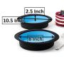 Pack of 2 Big Round Cake Pie Tart Black and Blue Silicone Mold Pans - Thick Silicone