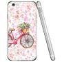 iPhone 6s 6 Case,Flexible Soft TPU Cover Shell,Slim Silicone Black Rubber Non-Slip Durable Design Protective Phone Case for iPhone 6s 6 -Bicycle