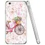 iPhone 6s 6 Case,Flexible Soft TPU Cover Shell,Slim Silicone Black Rubber Non-Slip Durable Design Protective Phone Case for iPhone 6s 6 -Bicycle