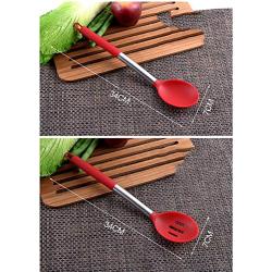 JunbosiKitchenware Silicone Kitchenware 13 Sets of Silicone Tail Cooking Shovel Spoon Spatula Spoon More Powder Claws Pressure,Black