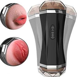 Voice Interactive 8 Vibration 100% Medical Grade Premium for Men Silicone Warm Mugs -Trainer Sleeves